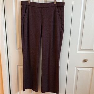 Elegant Maroon Women's Pull-on Pants